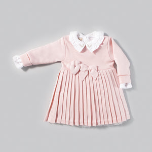 
            
                Carregar imagem no visualizador da galeria, Vestido de Festa Plissado Rosa Pastel - MON ENFANT-Bébés et Petits
            
        
