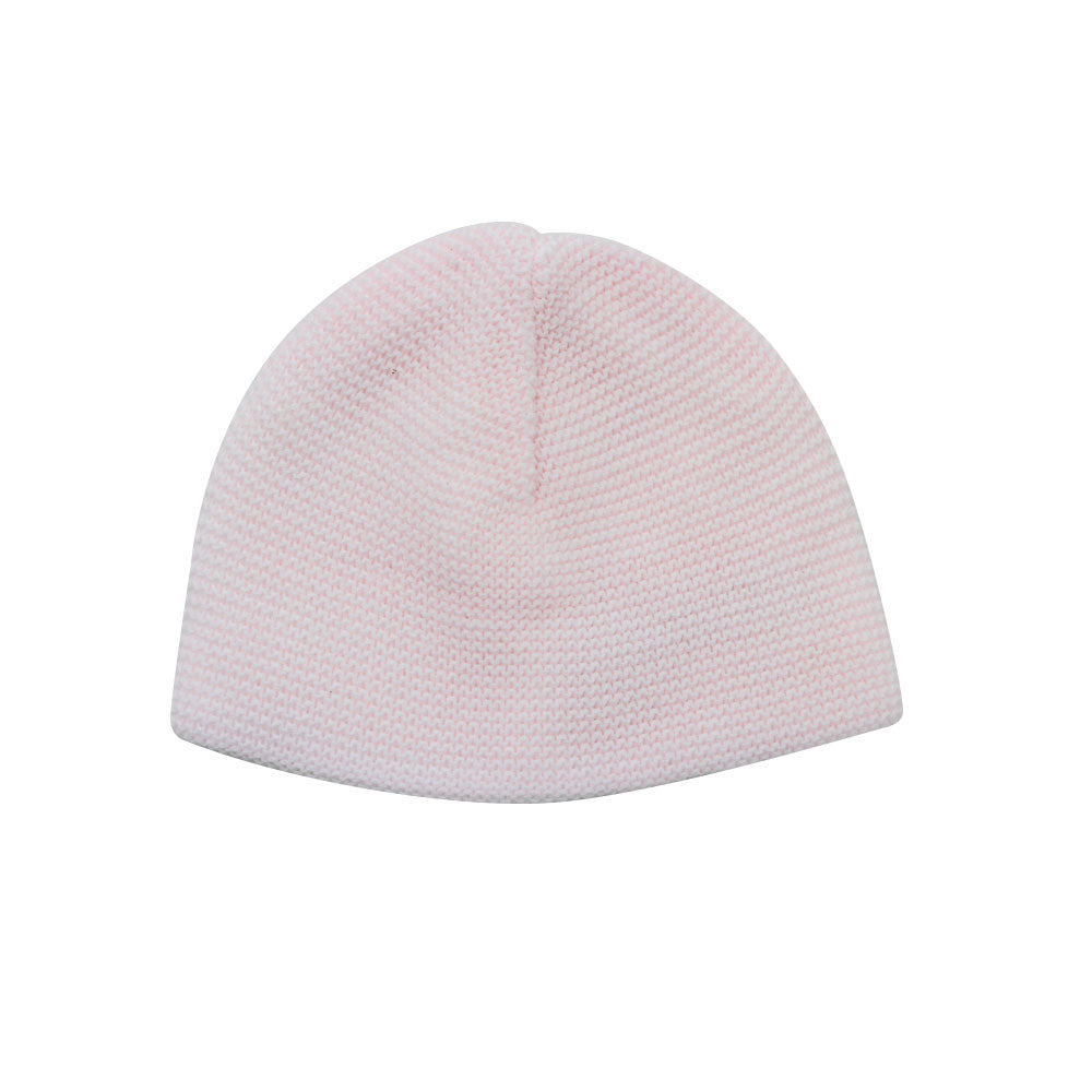 Gorro Santa Clara em Tricot Argentino na cor rosa - MON ENFANT-Bébés et Petits