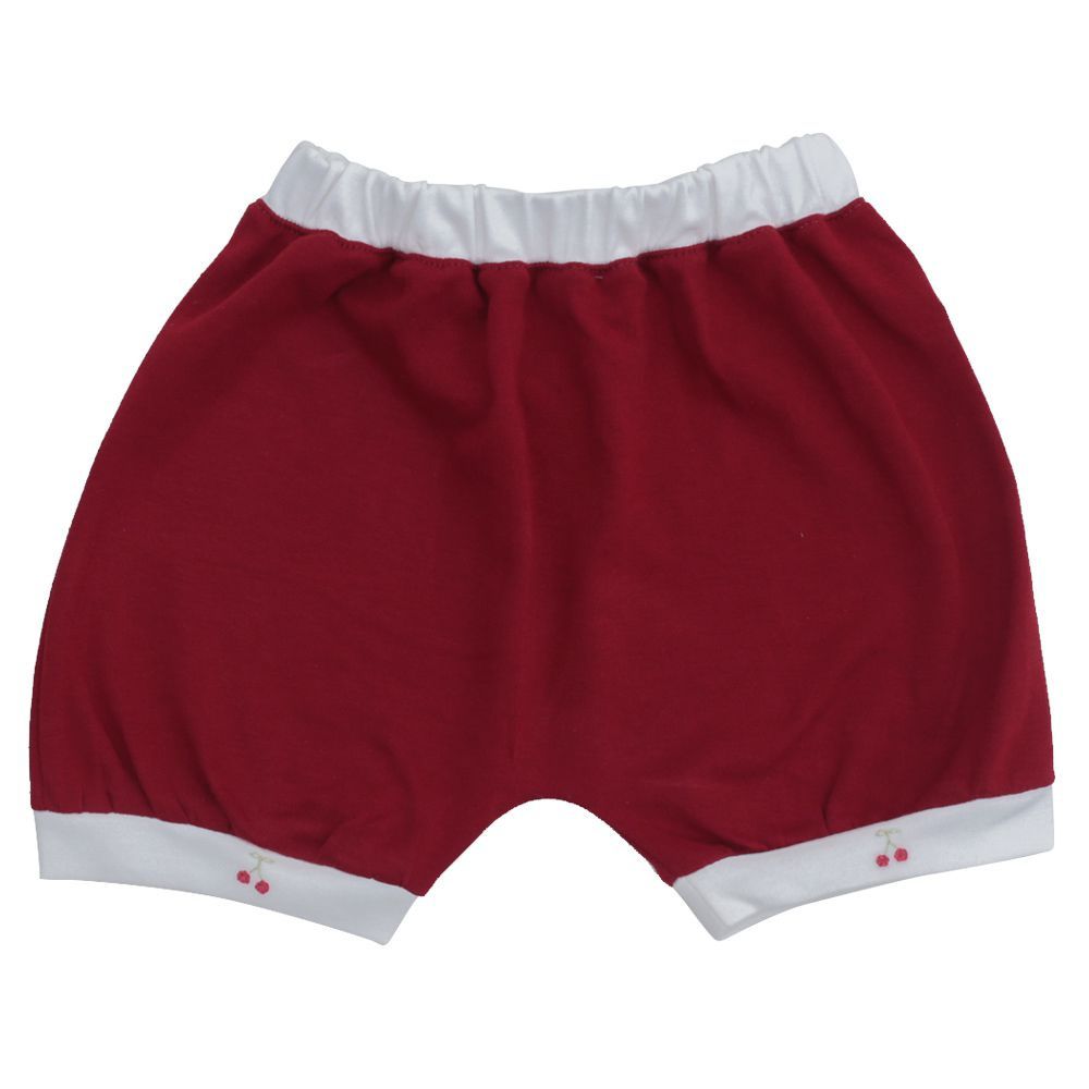 Short Bombacho Cereja - 100% Algodão Pima Peruano - MON ENFANT-Bébés et Petits