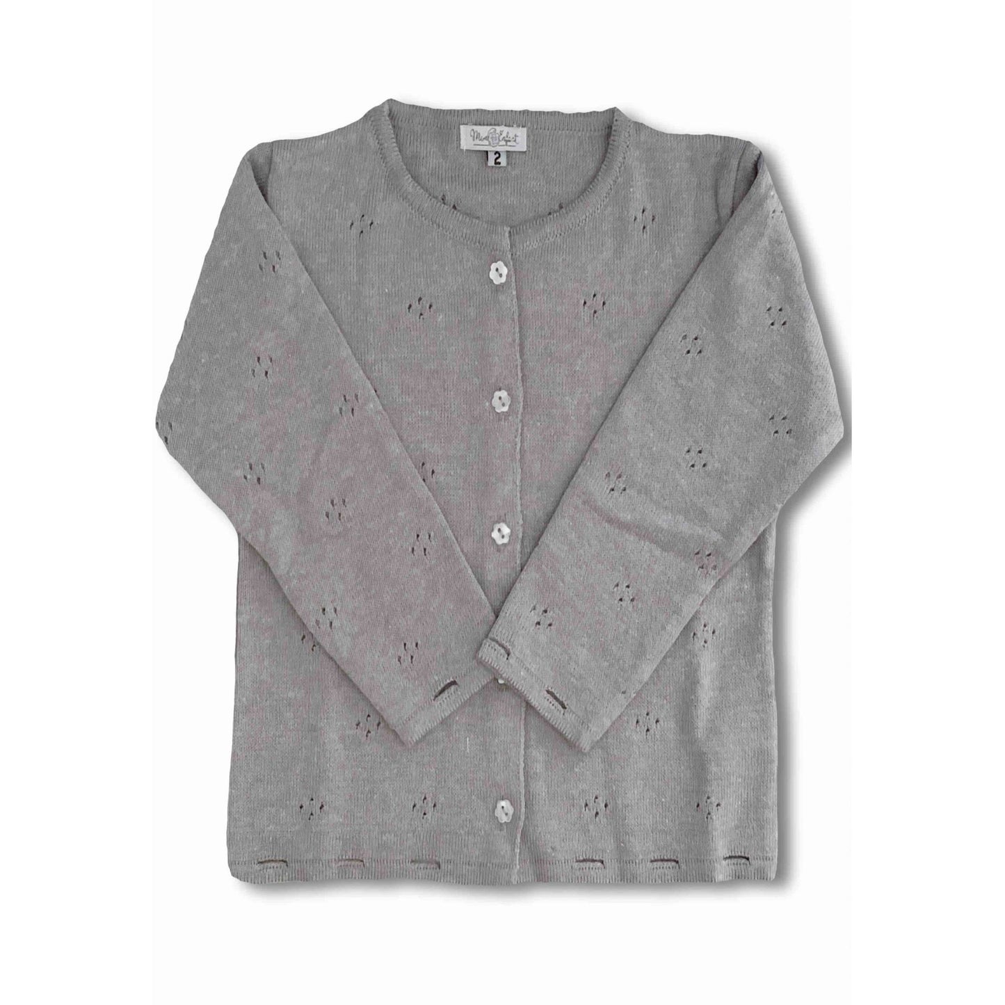 Cardigan em Tricot Cinza - MON ENFANT-Bébés et Petits