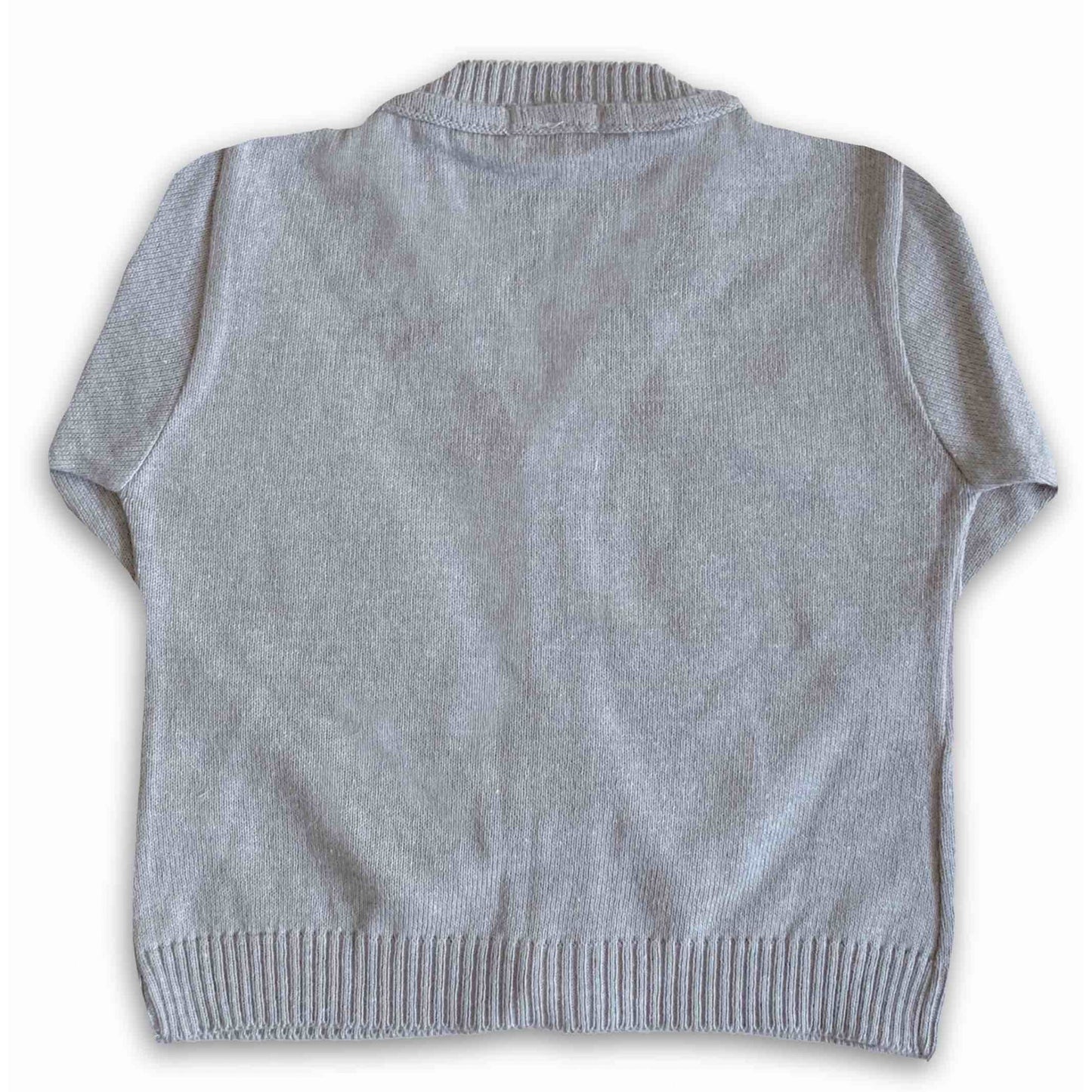 Cardigan em Tricot Cinza - MON ENFANT-Bébés et Petits