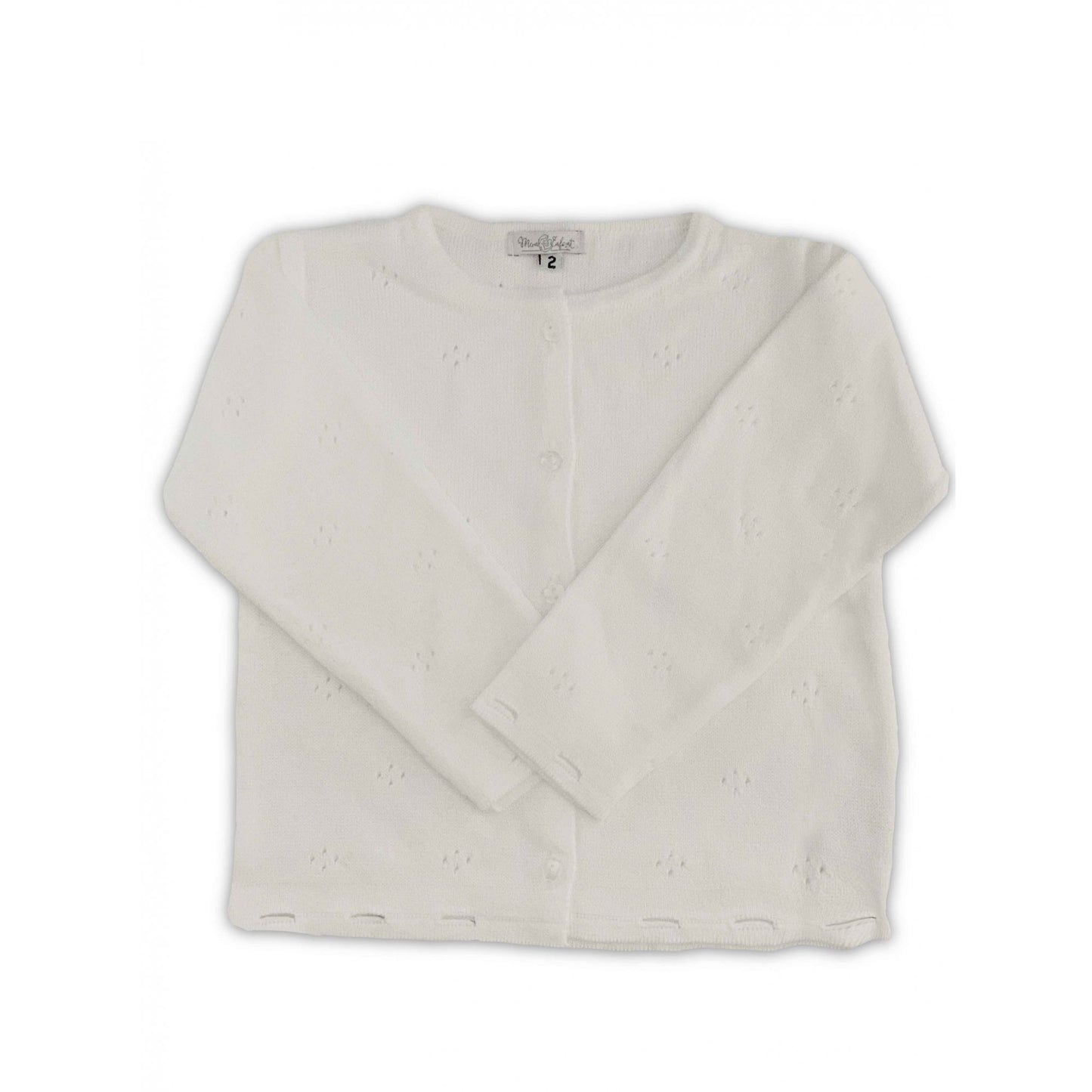 Cardigan em Tricot Branco - MON ENFANT-Bébés et Petits