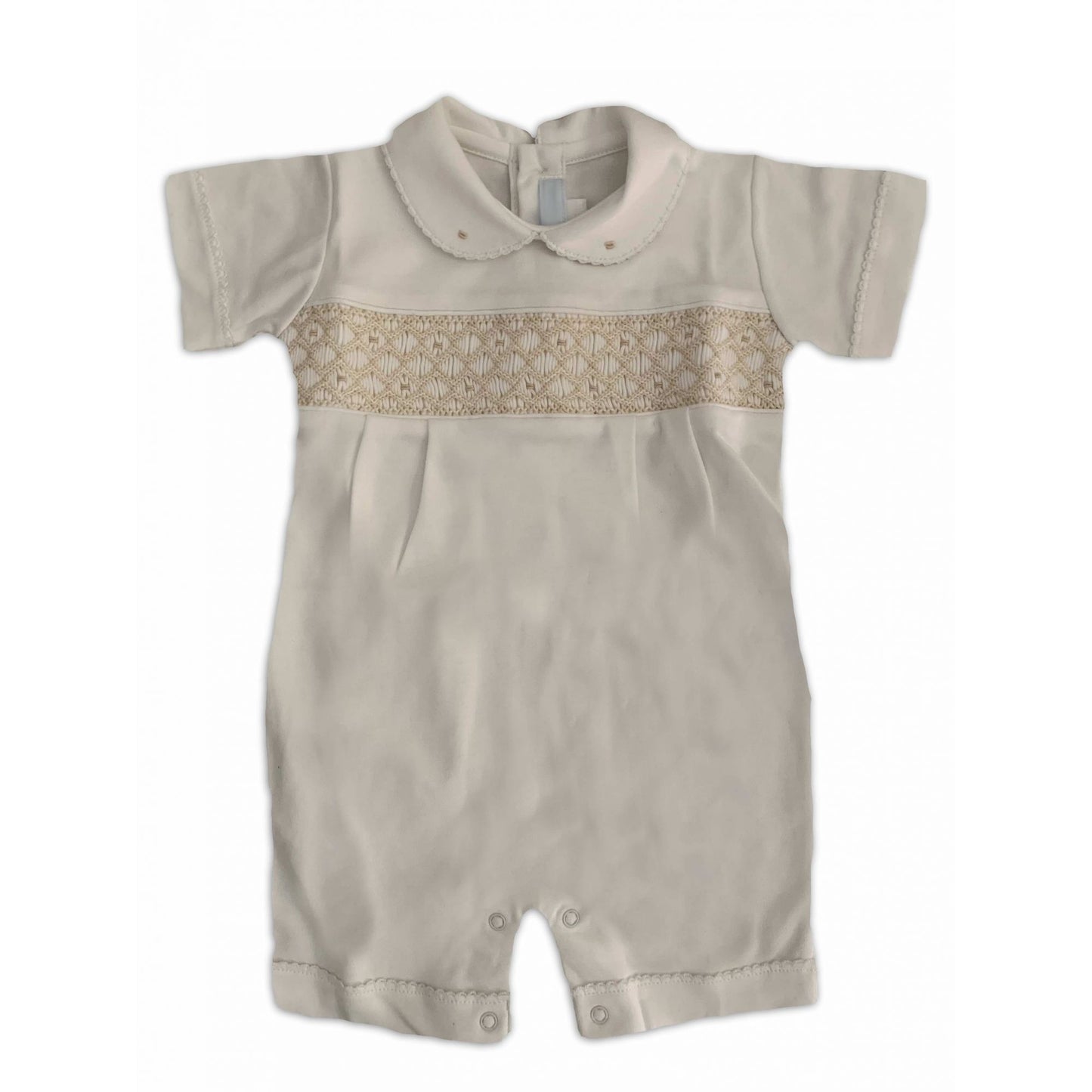 Romper Menino Smock Marfin - 100% Algodão Pima Peruano - MON ENFANT-Bébés et Petits