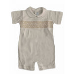 Romper Menino Smock Marfin - 100% Algodão Pima Peruano