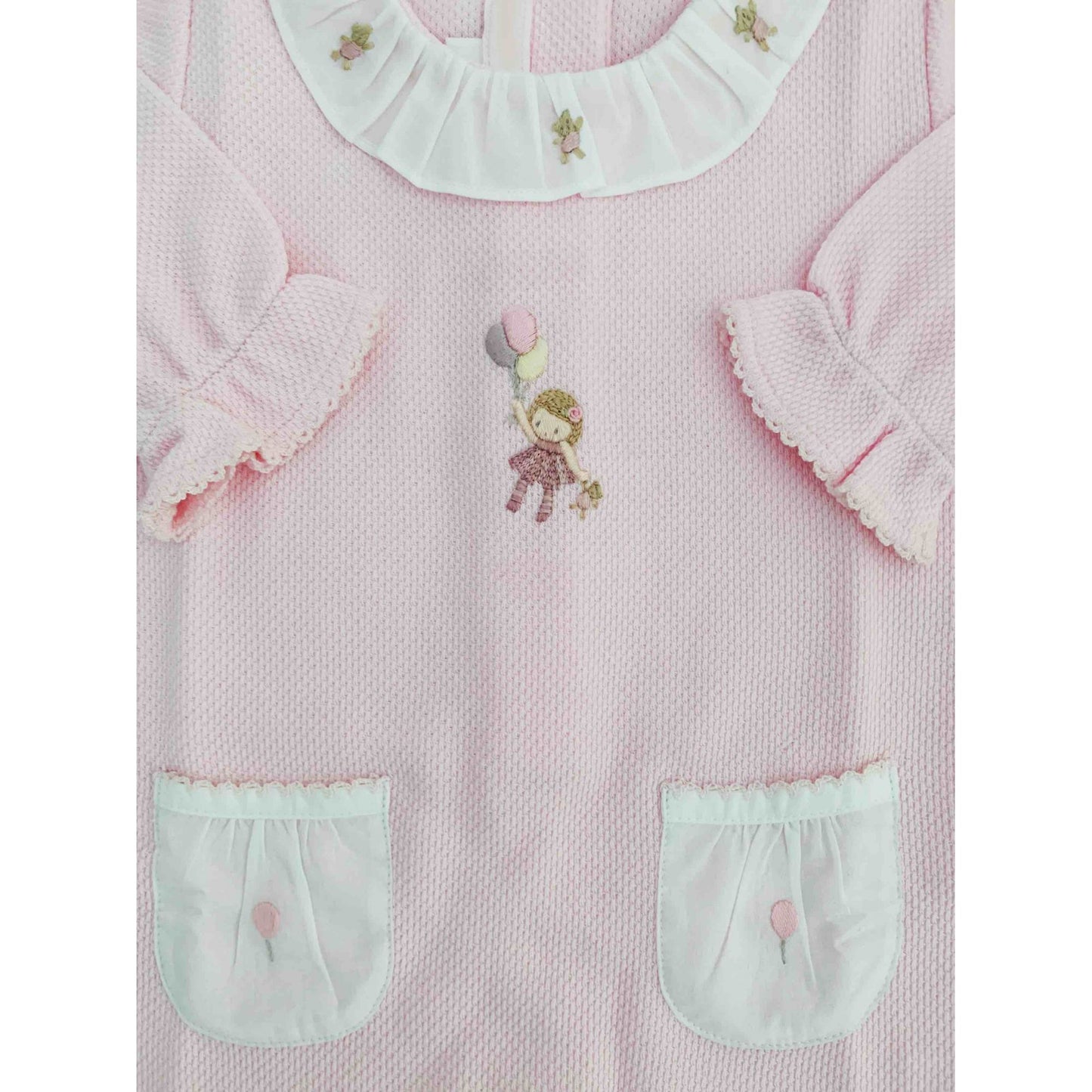 Macacão rosa com bolsinhos - 100% Algodão Pima Peruano - MON ENFANT-Bébés et Petits