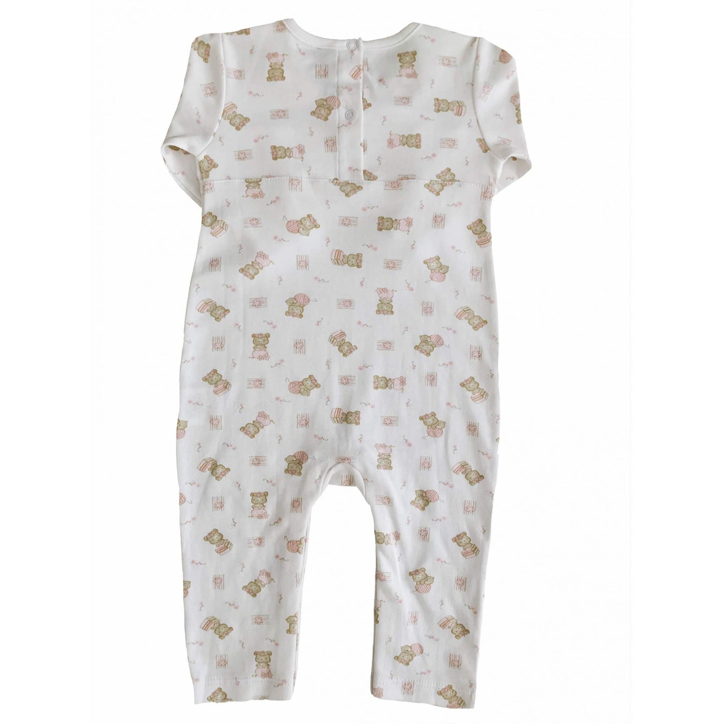 Macacão Menina Estampado Bordado à Mão - 100% Algodão Pima Peruano - MON ENFANT-Bébés et Petits
