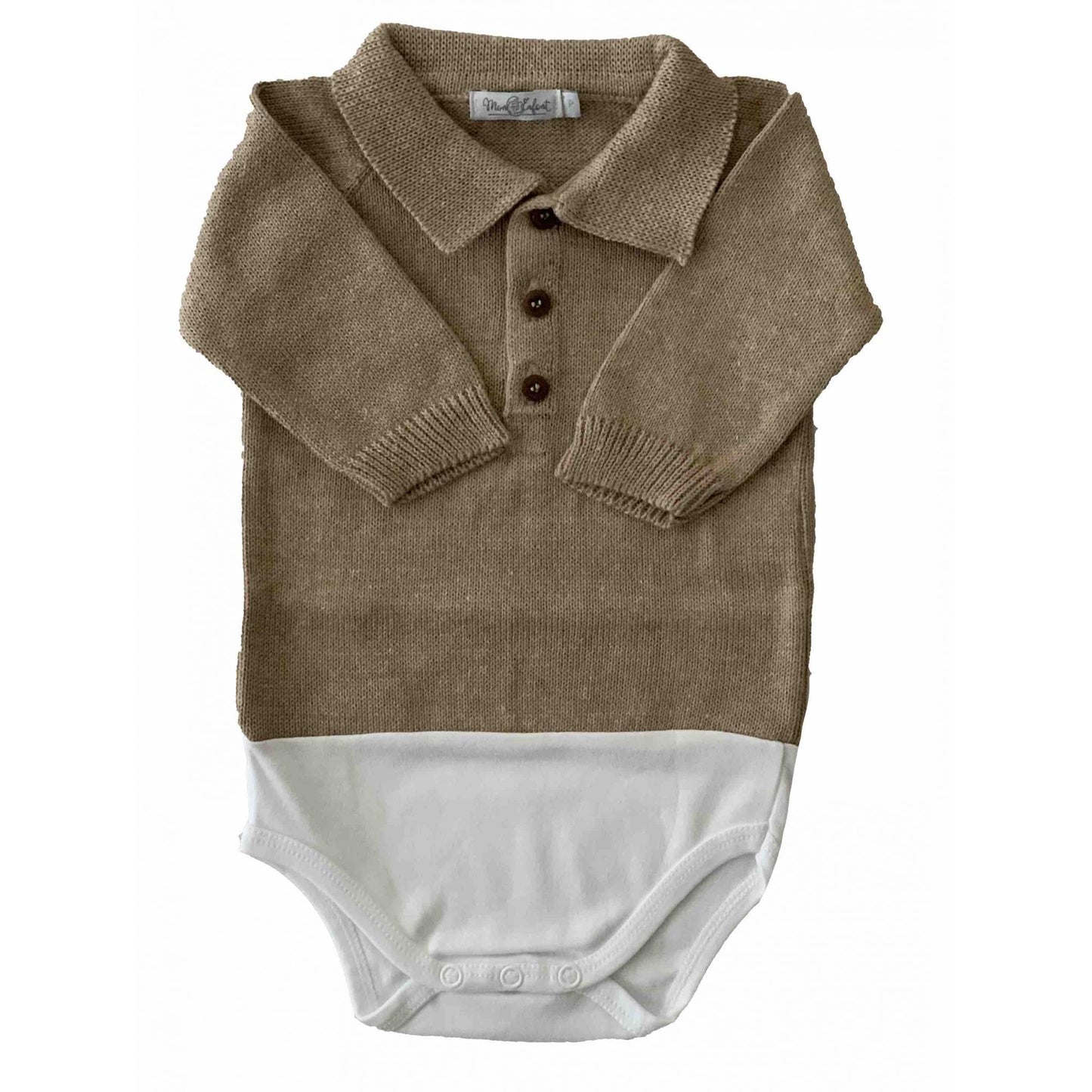 Body Tricot Caqui - MON ENFANT-Bébés et Petits