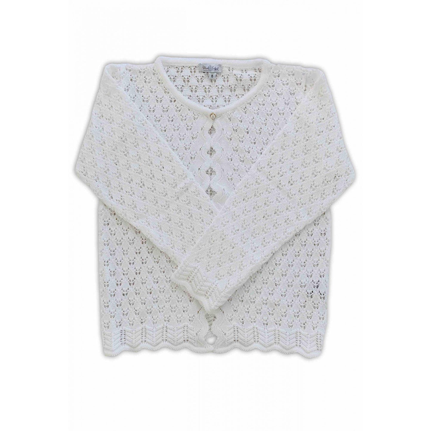 Cardigan em Tricot Branco - MON ENFANT-Bébés et Petits