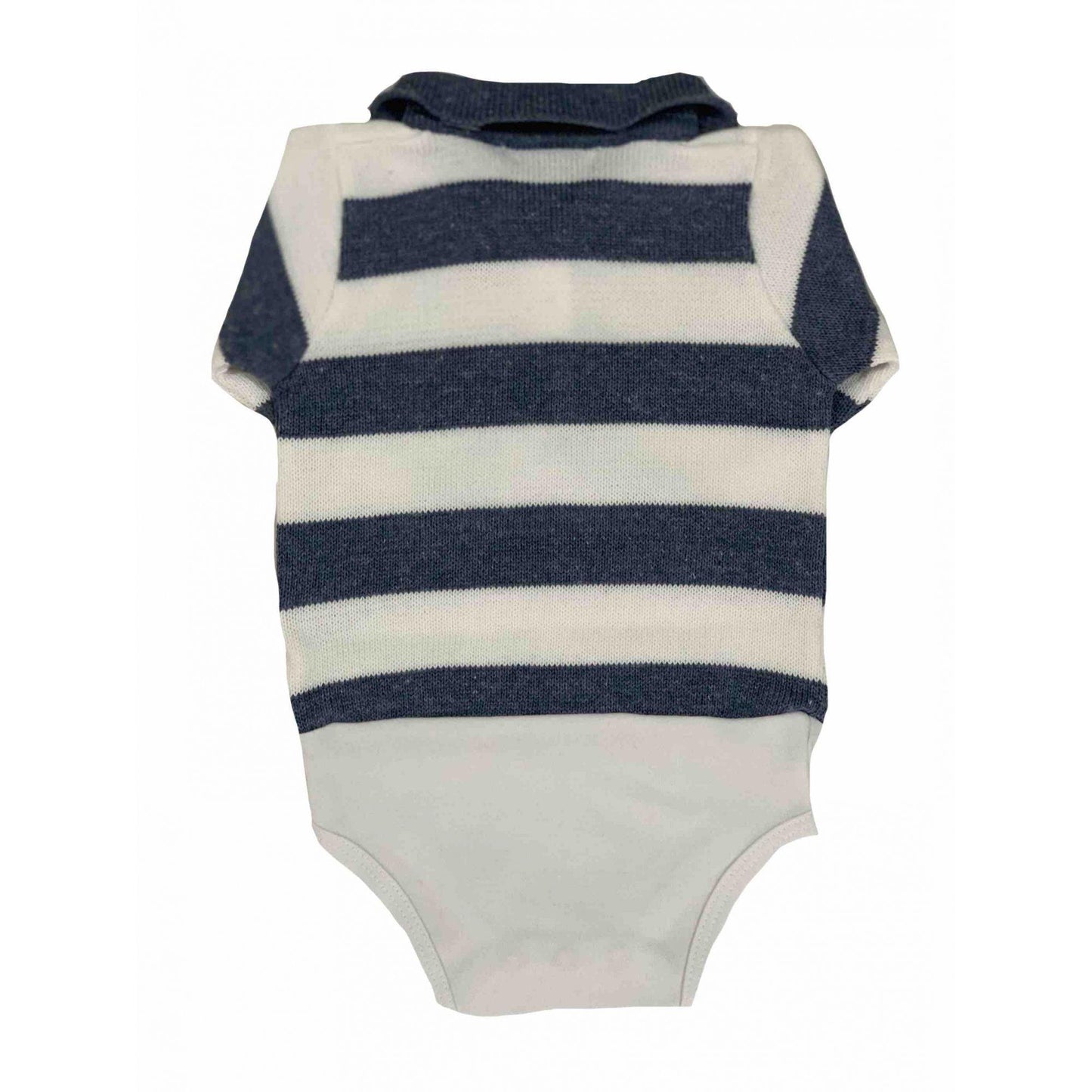 Conjunto Tricot Listrado Azul - MON ENFANT-Bébés et Petits