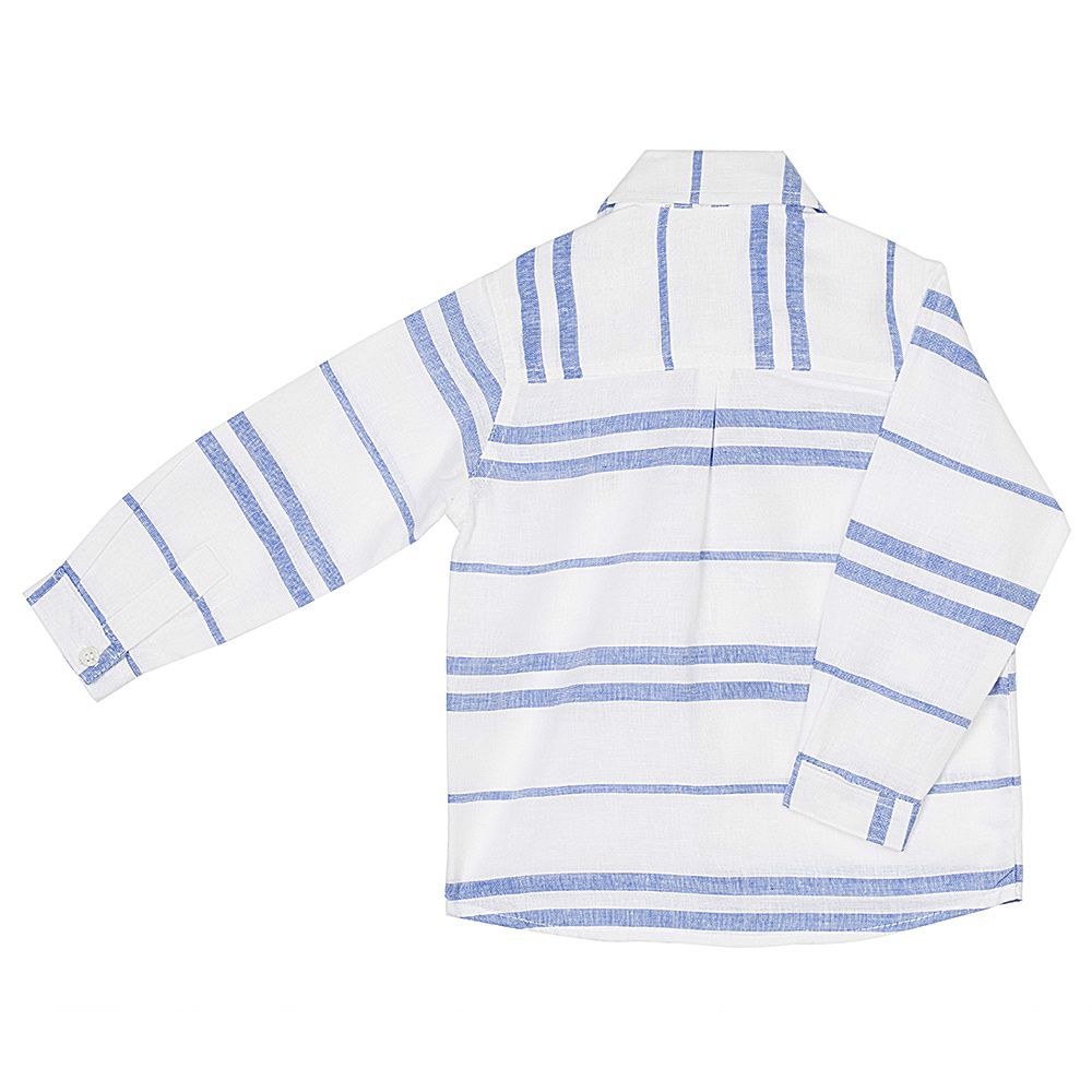 Camisa Manga Longa em Linho Capri - MON ENFANT-Bébés et Petits
