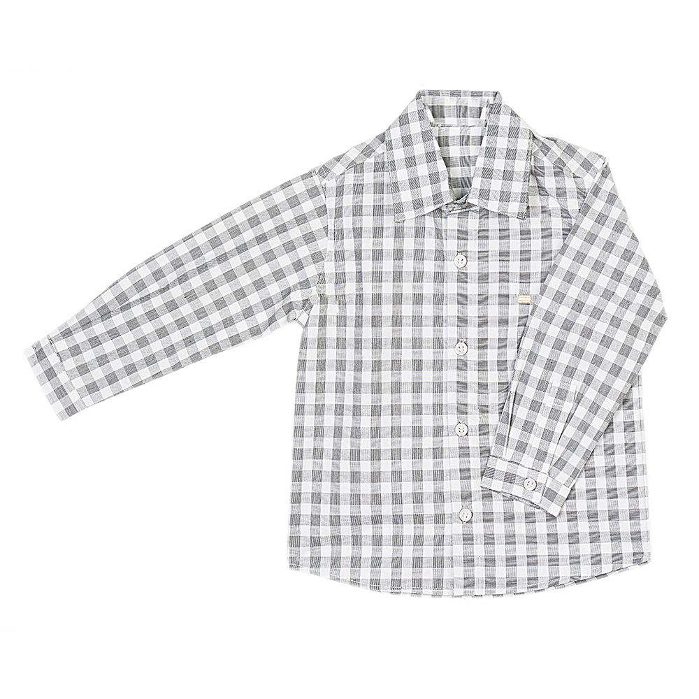 Camisa Manga Longa Xadrez Veneza - MON ENFANT-Bébés et Petits