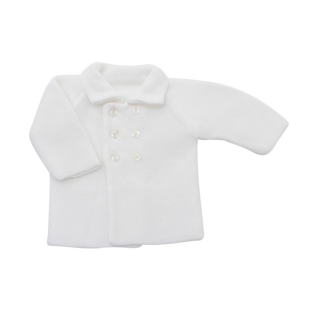 Casaco Ponto Inglês em Tricot Argentino - MON ENFANT-Bébés et Petits