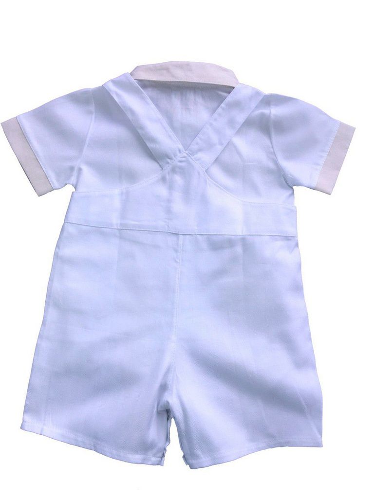 Conjunto de Jardineira para Batizado Ursinho - Fío Egípcio - MON ENFANT-Bébés et Petits