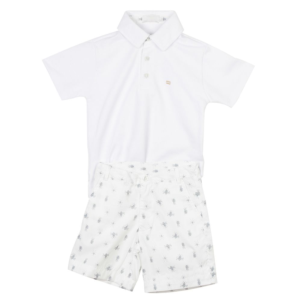 Conjunto de Camisa Polo e Bermuda Veneza - MON ENFANT-Bébés et Petits