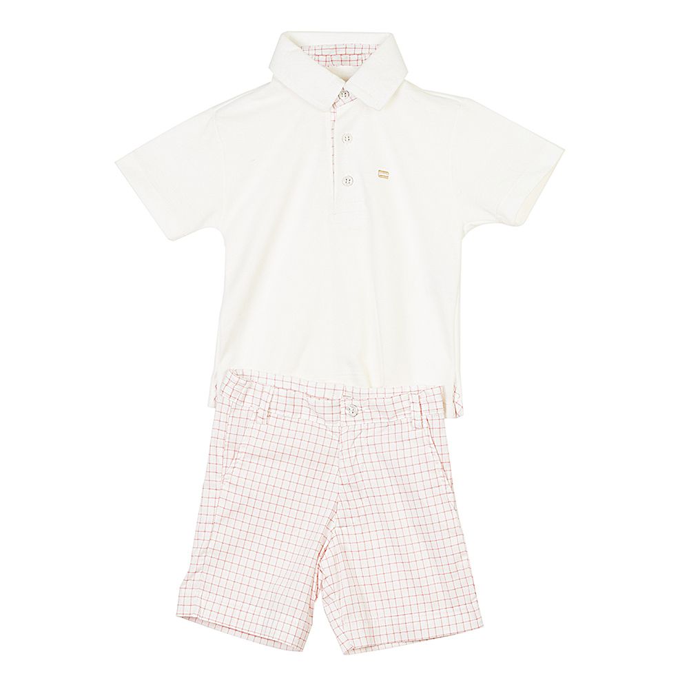Conjunto de Camisa Polo e Bermuda Roma - MON ENFANT-Bébés et Petits