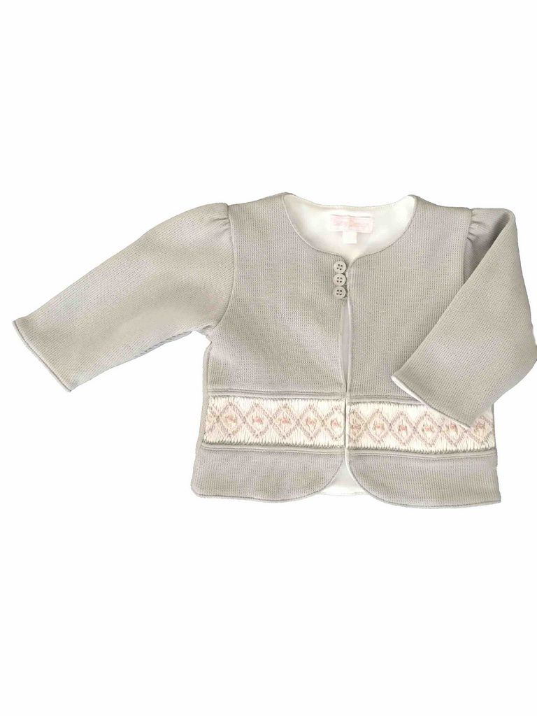 Cardigan Smock Nina - 100% Algodão Pima Peruano - MON ENFANT-Bébés et Petits
