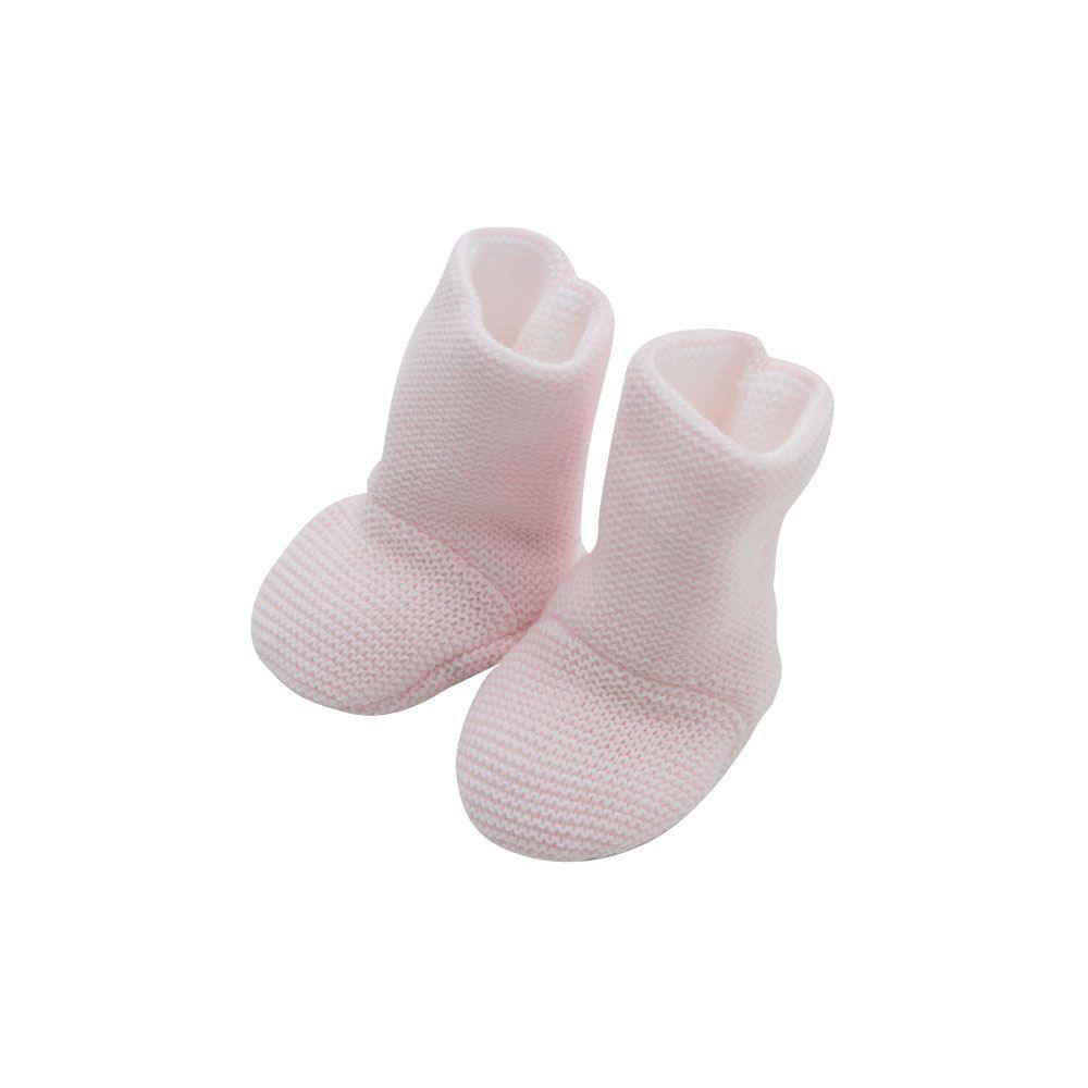 Botinhas Santa Clara em Tricot Argentino na cor rosa - BABY GIRL - MON ENFANT-Bébés et Petits