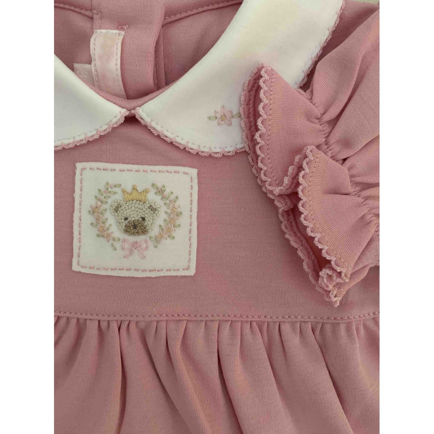 Conjunto de Vestido e Short Bombacho Bordado à Mão - 100% Algodão Pima Peruano - MON ENFANT-Bébés et Petits