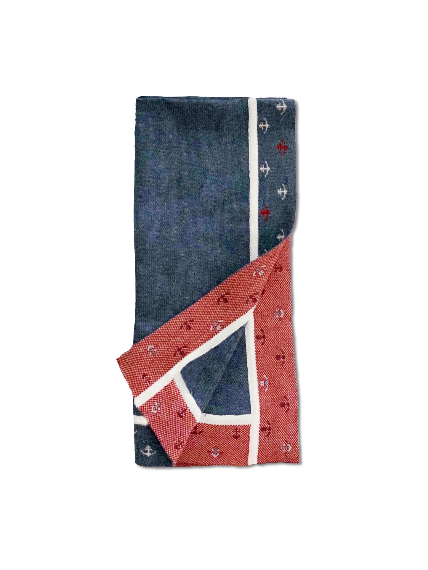 Manta em Tricot - Saída de Maternidade Náutico Azul - MON ENFANT-Bébés et Petits
