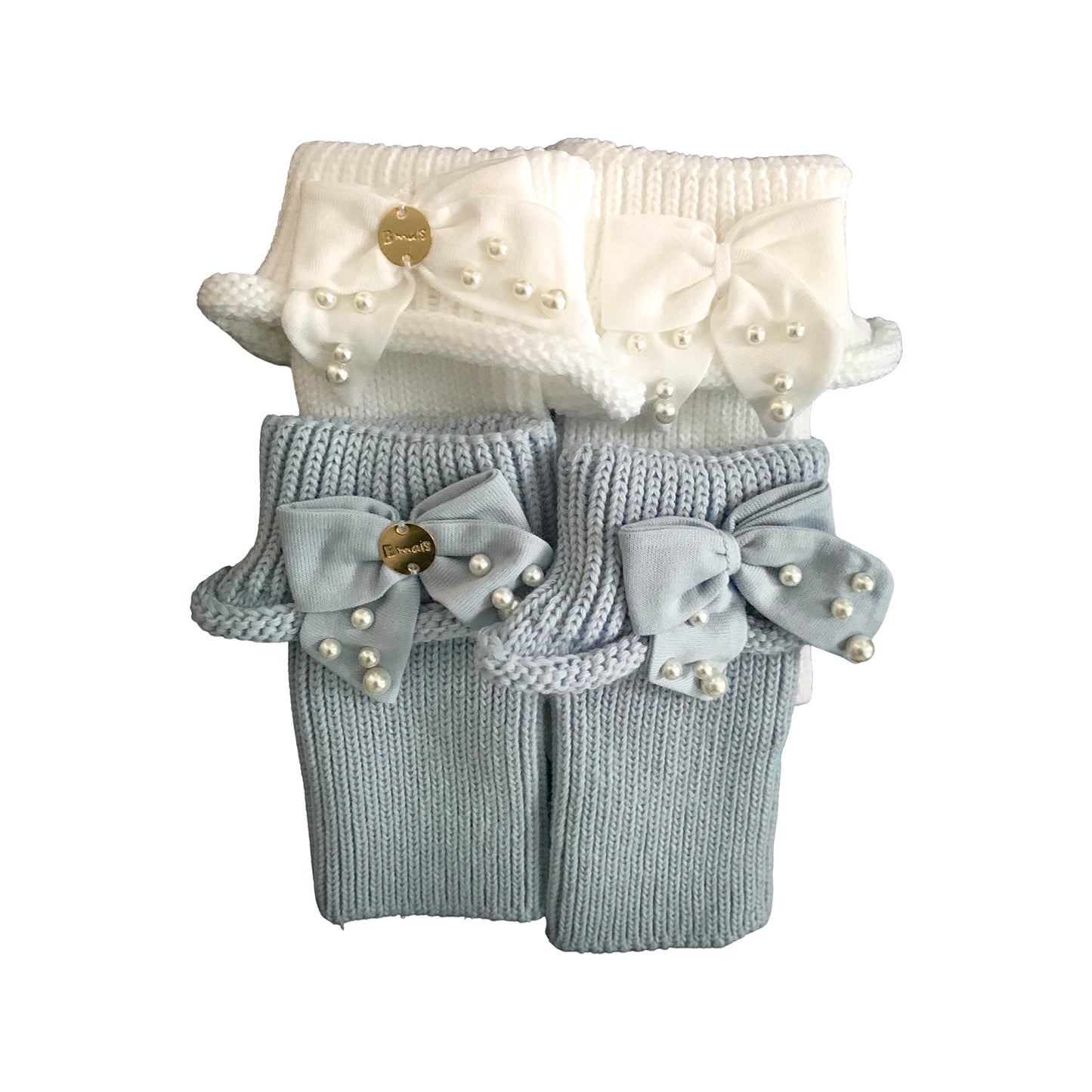 Polaina em Tricot com Pérolas - Linha Baby - MON ENFANT-Bébés et Petits