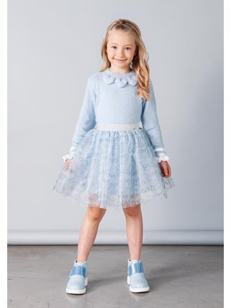 Suéter Peludinho Coração Azul Pastel - Linha Baby Nina - MON ENFANT-Bébés et Petits