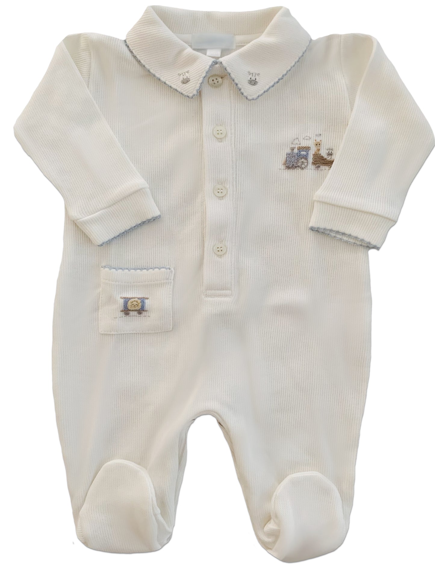 Macacão Nino Trenzinho 100% Algodão Pima Peruano - MON ENFANT-Bébés et Petits