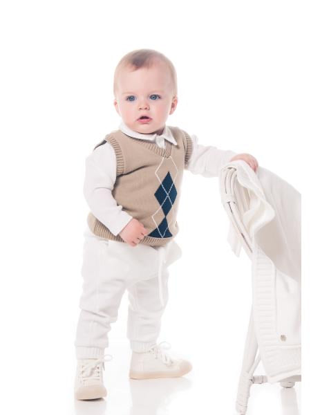 Calça Forrada Branca - MON ENFANT-Bébés et Petits