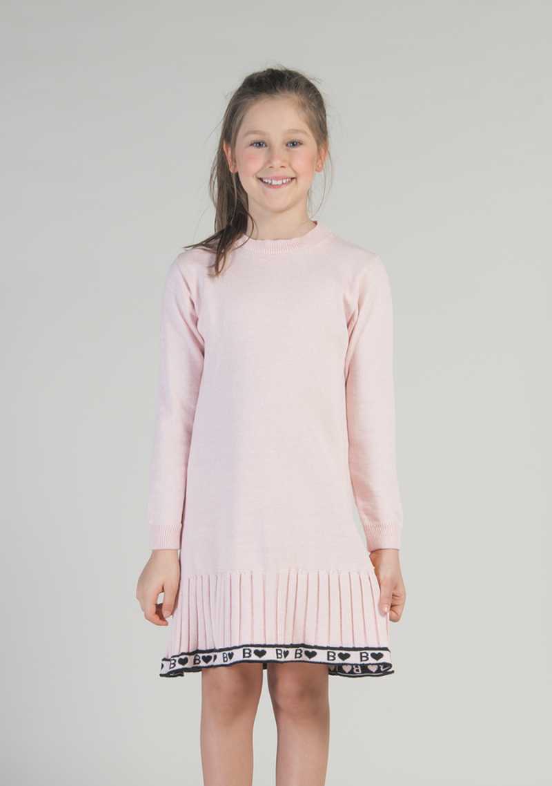 Vestido em Malha Preto Corações - Linha Kids Nina - MON ENFANT-Bébés et Petits