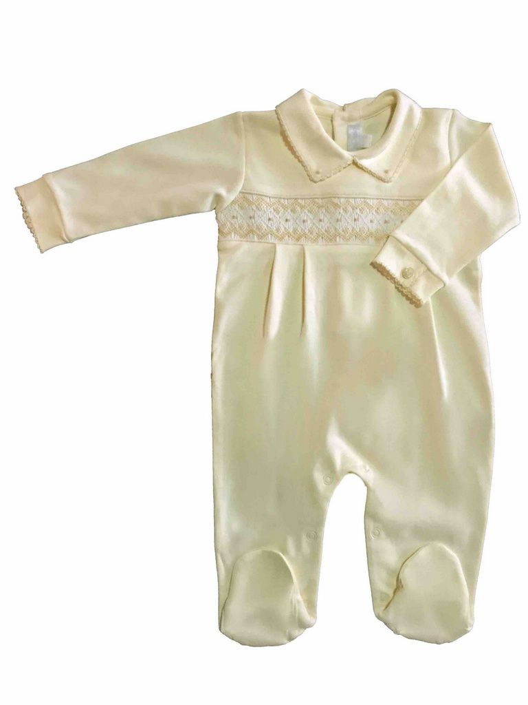 Macacão Bordado Smock Nino - 100% Algodão Pima Peruano - MON ENFANT-Bébés et Petits