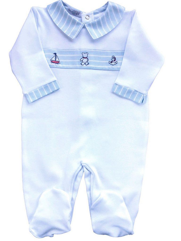 Macacão Barquinho - Fío Egípcio - MON ENFANT-Bébés et Petits