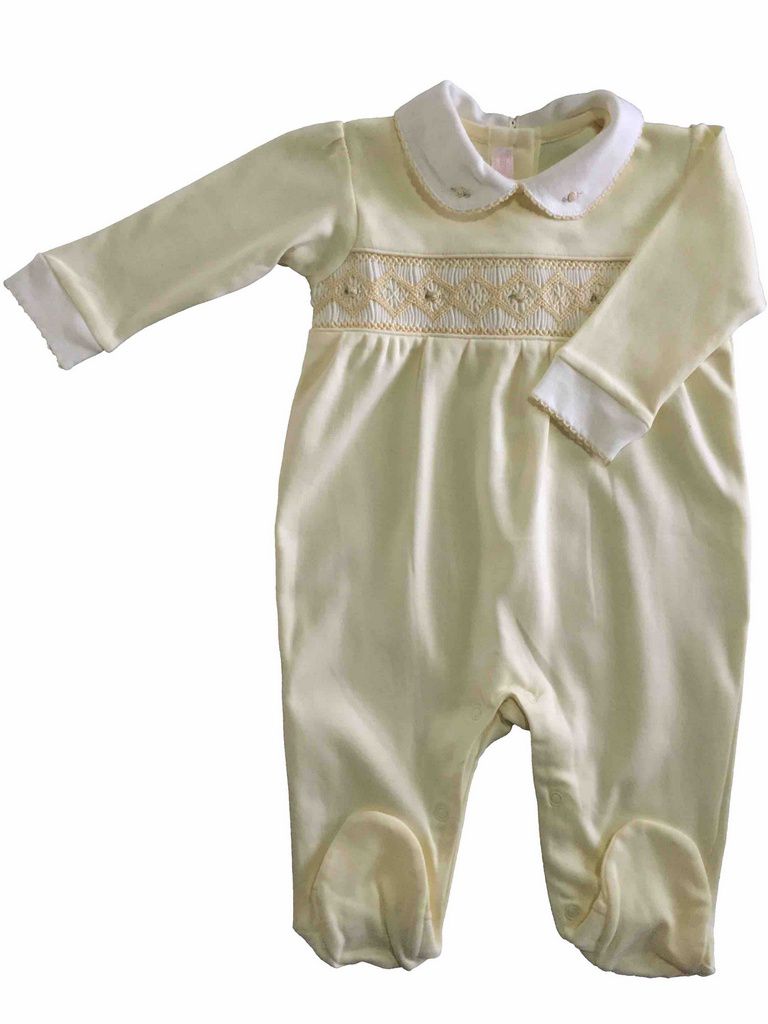 Macacão Bordado Smock Nina - 100% Algodão Pima Peruano - MON ENFANT-Bébés et Petits