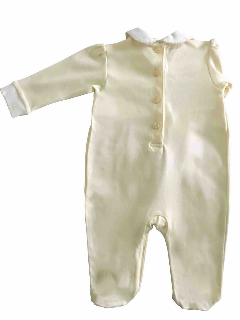 Macacão Bordado Smock Nina - 100% Algodão Pima Peruano - MON ENFANT-Bébés et Petits