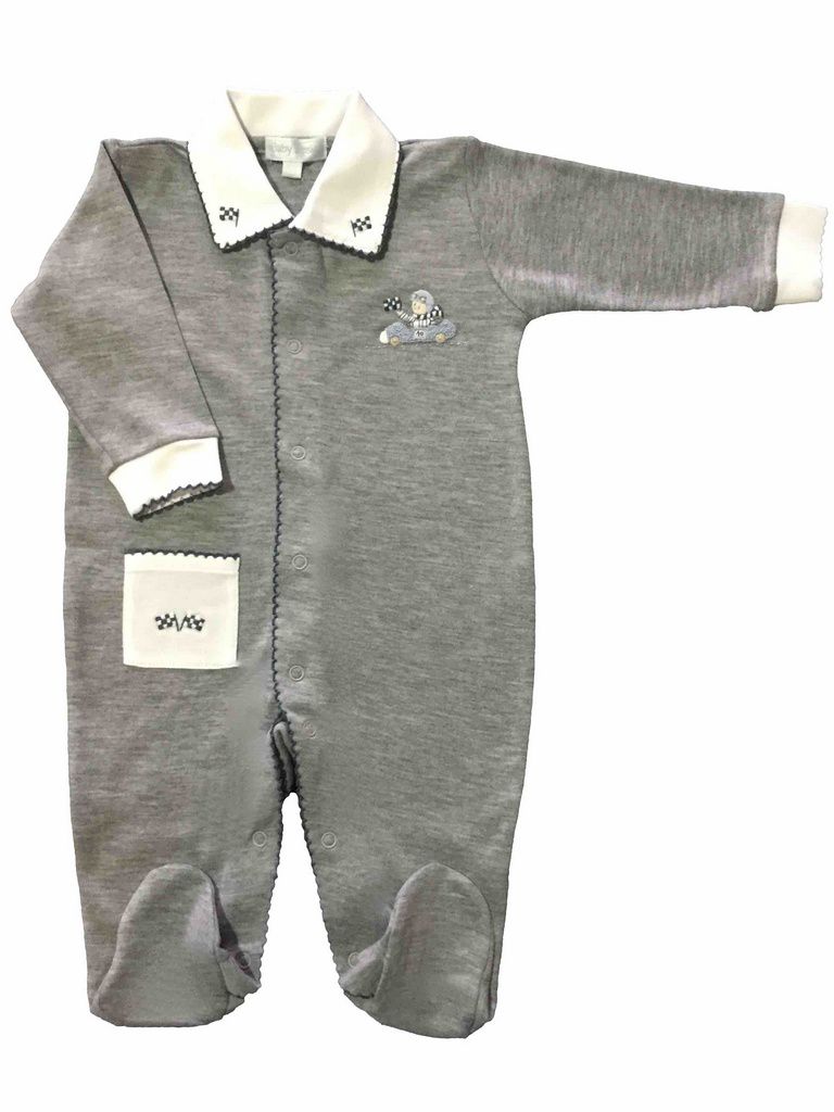 Macacão Bordado à mão - 100% Algodão Pima Peruano - MON ENFANT-Bébés et Petits