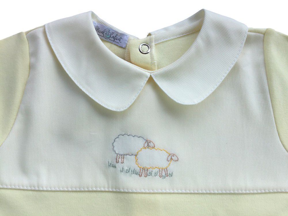 Macacão Ovelhinhas - Fío Egípcio - Mon Enfant Collection - MON ENFANT-Bébés et Petits