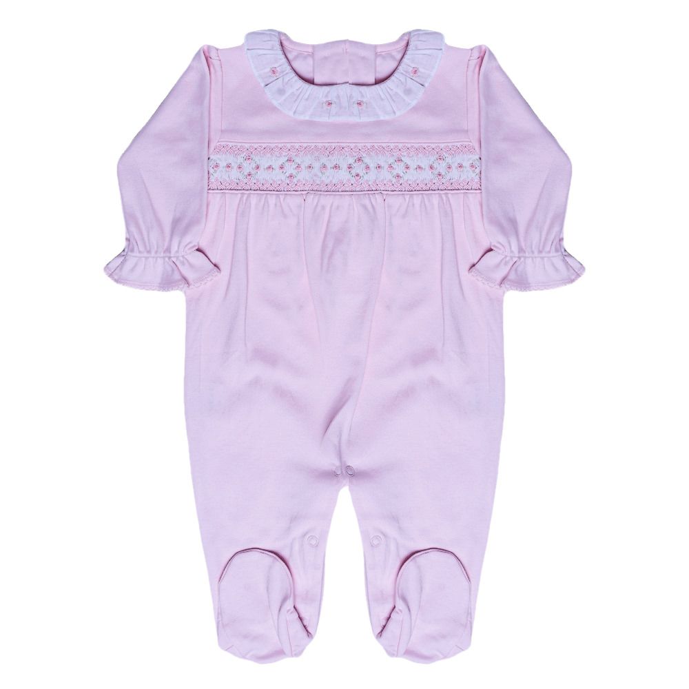 Macacão Nina Bordado à Mão - 100% Algodão Pima Peruano - MON ENFANT-Bébés et Petits