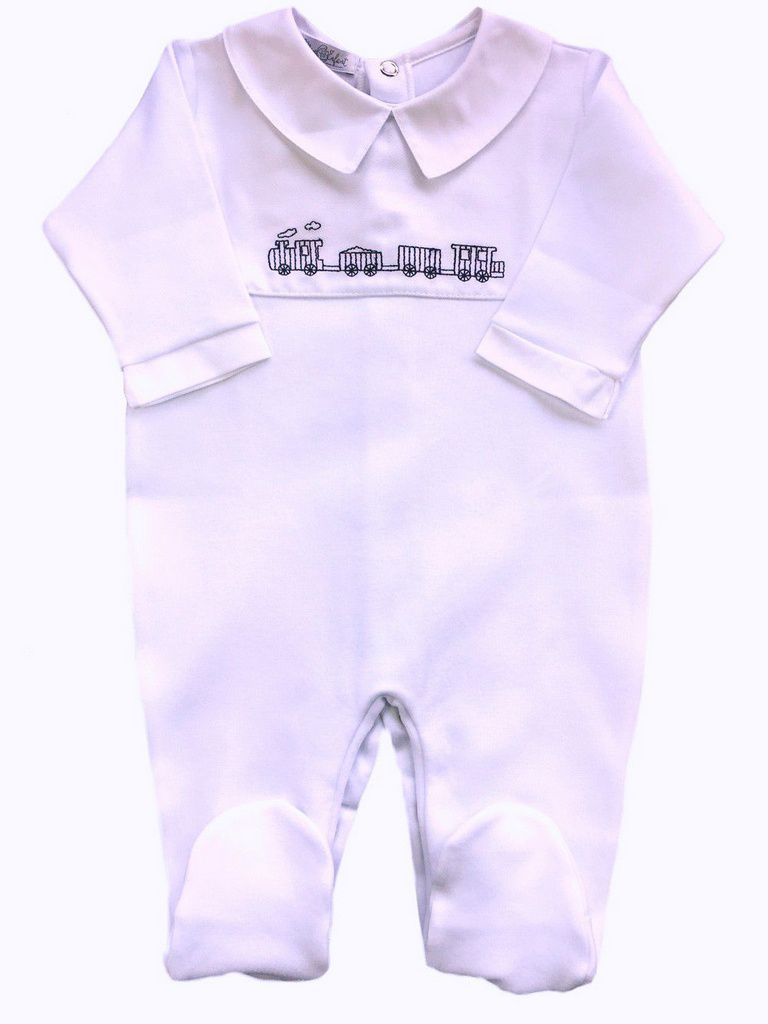 Macacão Trenzinho - Fío Egípcio - MON ENFANT-Bébés et Petits