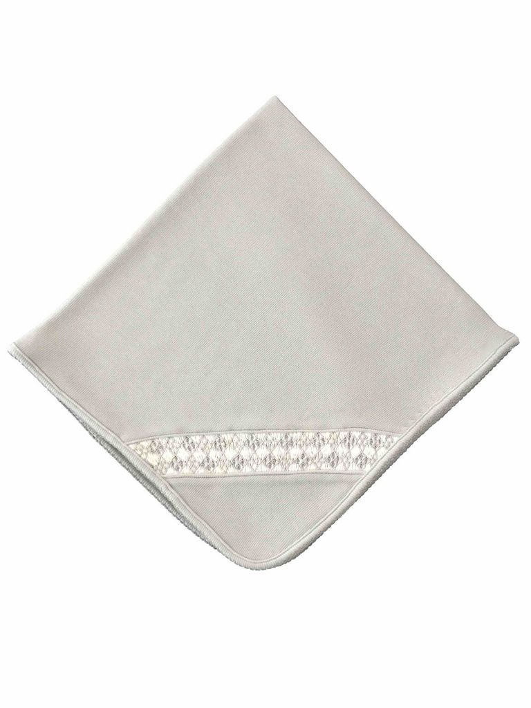 Manta Smock Cinza Nino - 100% Algodão Pima Peruano - MON ENFANT-Bébés et Petits