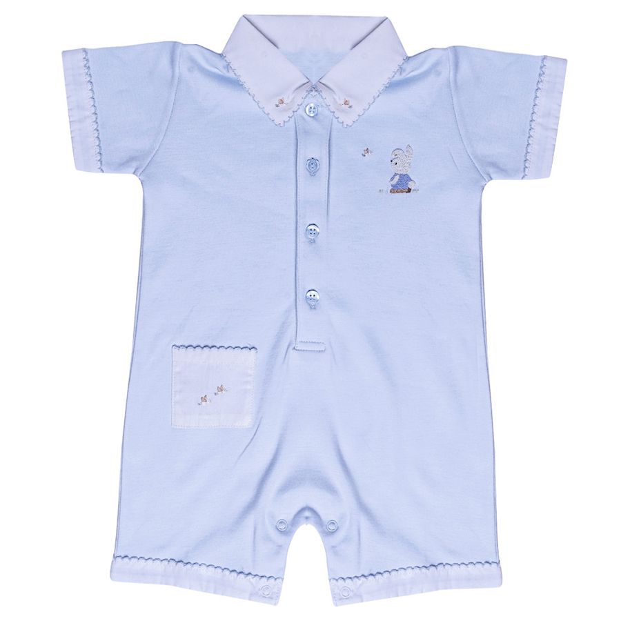 Romper Nino Bordado à Mão - 100% Algodão Pima Peruano - MON ENFANT-Bébés et Petits