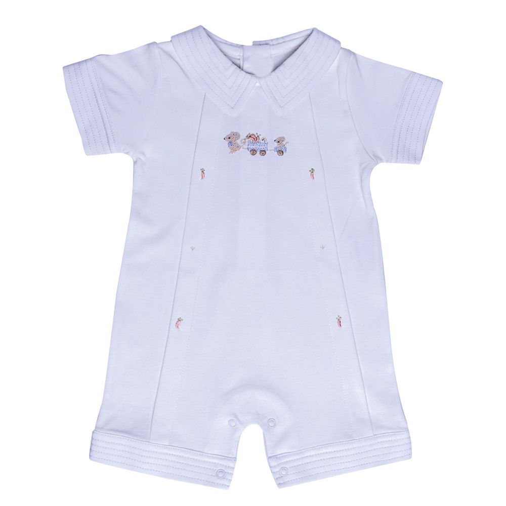 Romper Nino Bordado à Mão - 100% Algodão Pima Peruano - MON ENFANT-Bébés et Petits