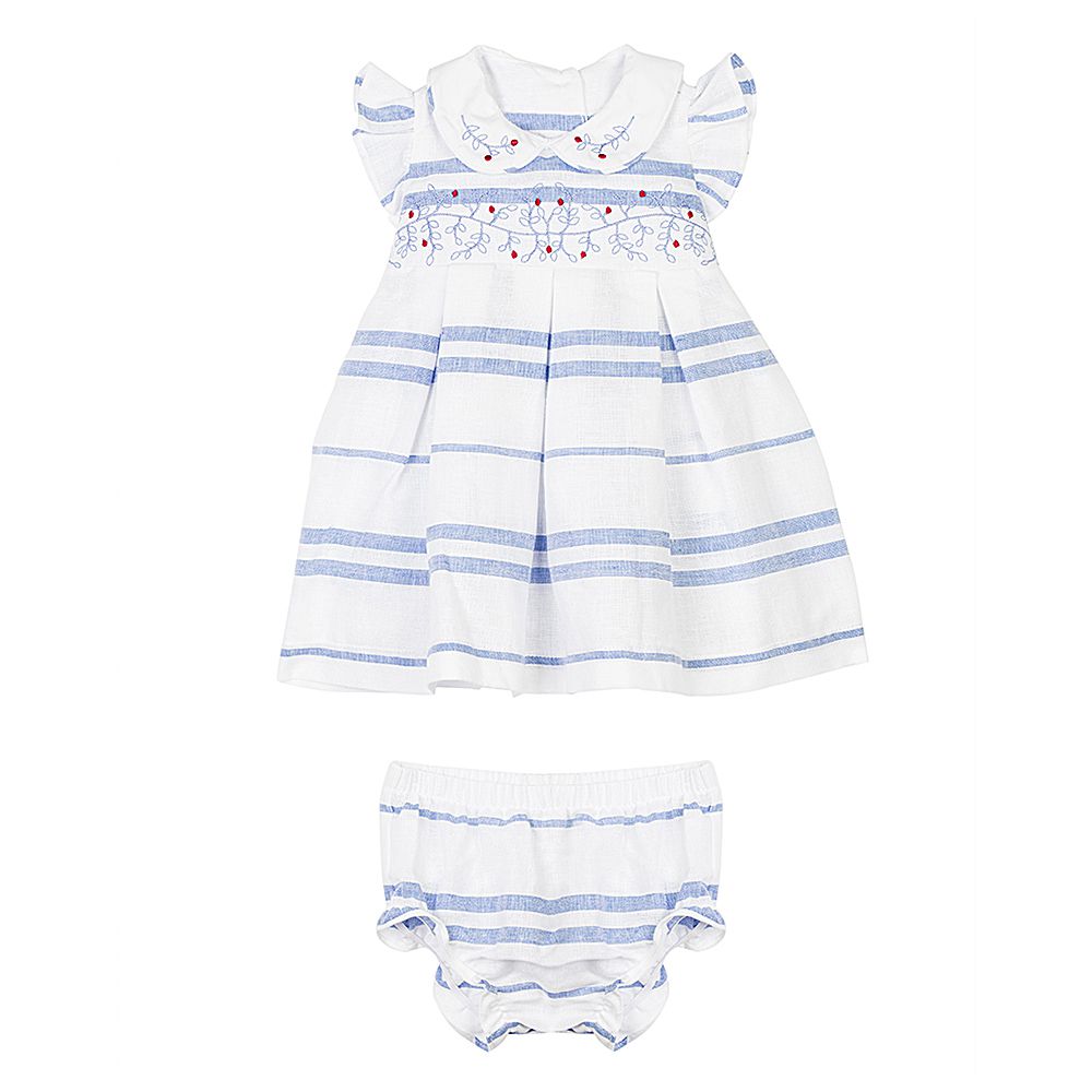 Vestido com Calcinha Composê Bordado Capri - MON ENFANT-Bébés et Petits